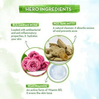 Mamaearth Multani Mitti Face Wash With Multani Mitti & Bulgarian Rose - Distacart