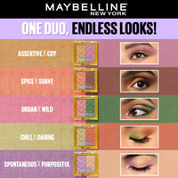 Thumbnail for Maybelline New York Color Rivals Longwear Eyeshadow Duo - Assertive X Coy - Distacart