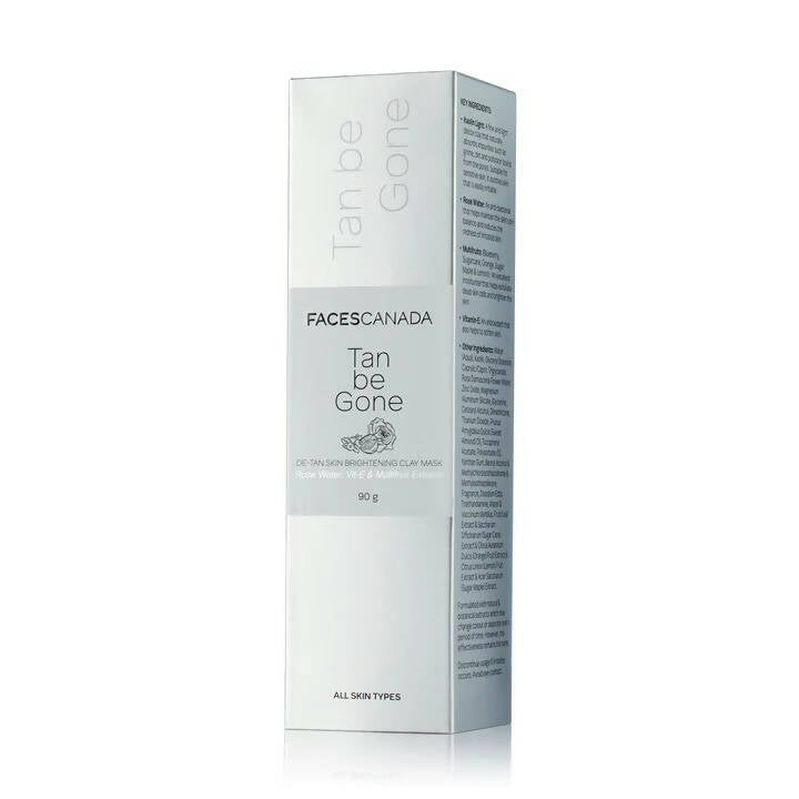 Faces Canada Tan Be Gone! De Tan Skin Brightening Clay Mask - Distacart