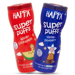 Thumbnail for Happa Organic Multigrain Vanilla Blueberry & Apple Cinnamon Melts Super Puffs Combo (8 Months+) - Distacart
