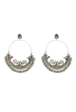 Thumbnail for Mominos Fashion Johar Kamal Beautiful Peacock Design Chandbali Earrings - Distacart