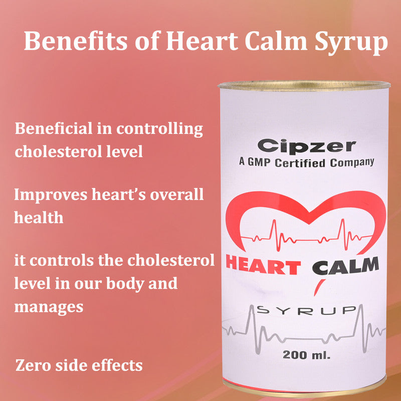 Cipzer Heart Calm Syrup - Distacart
