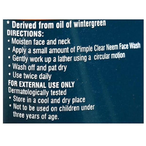 Himalaya Men Pimple Clear Neem Face Wash - Distacart