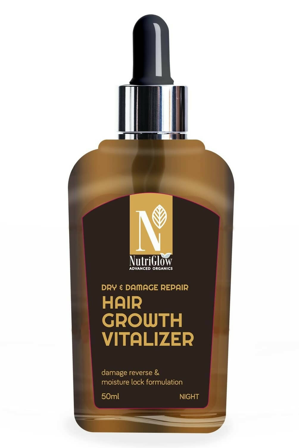 NutriGlow Advanced Organics Dry and Damage Repair Hair Growth Vitalizer - Distacart
