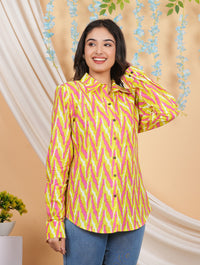 Thumbnail for House of RP Women Multicolor Cotton Shirt Tunic - Distacart