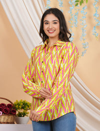 Thumbnail for House of RP Women Multicolor Cotton Shirt Tunic - Distacart
