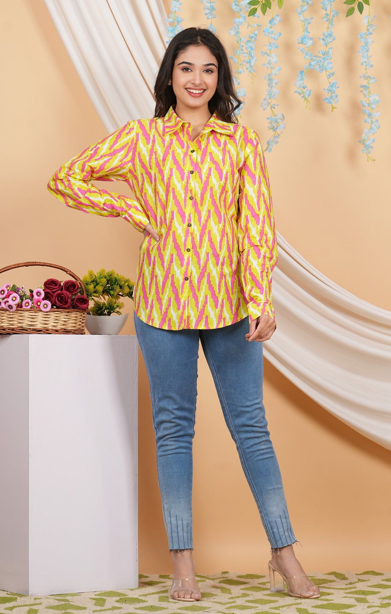 House of RP Women Multicolor Cotton Shirt Tunic - Distacart