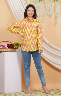 Thumbnail for House of RP Women Multicolor Cotton Shirt Tunic - Distacart