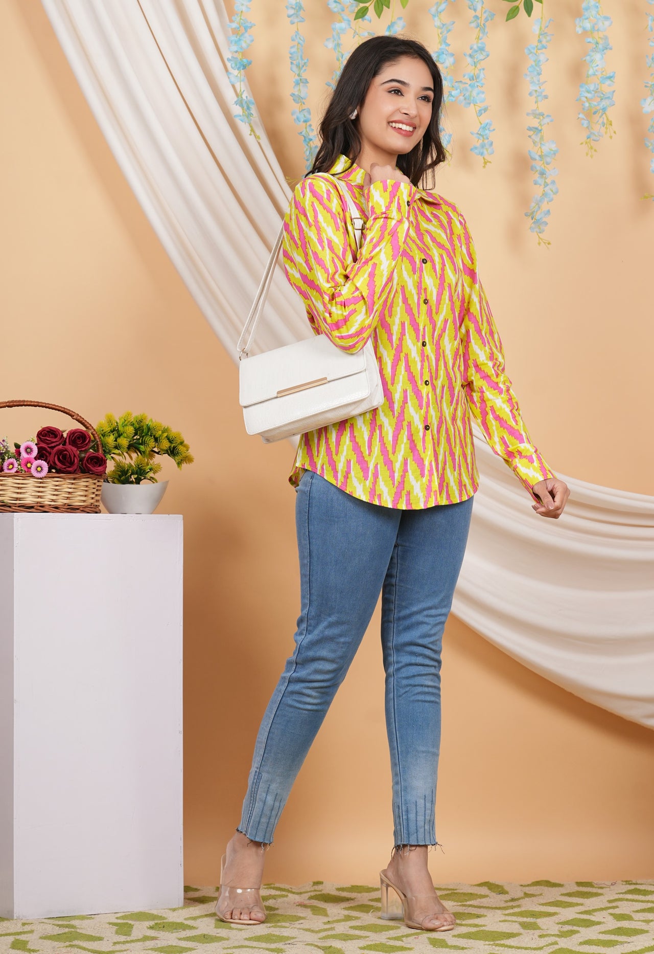 House of RP Women Multicolor Cotton Shirt Tunic - Distacart