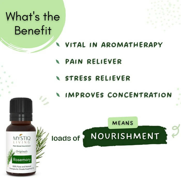 Mystiq Living Originals Rosemary Essential Oil - Distacart