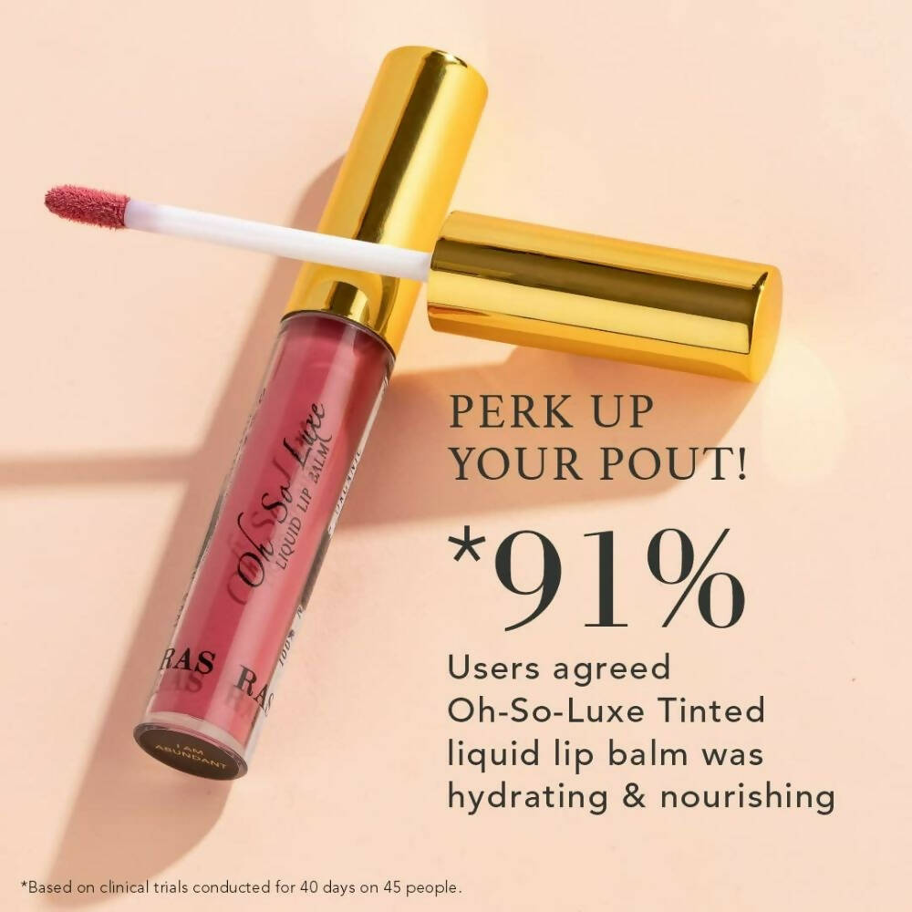 Ras Luxury Oils Oh-So-Luxe Tinted Liquid Lip Balm In Mauve Pink - Distacart