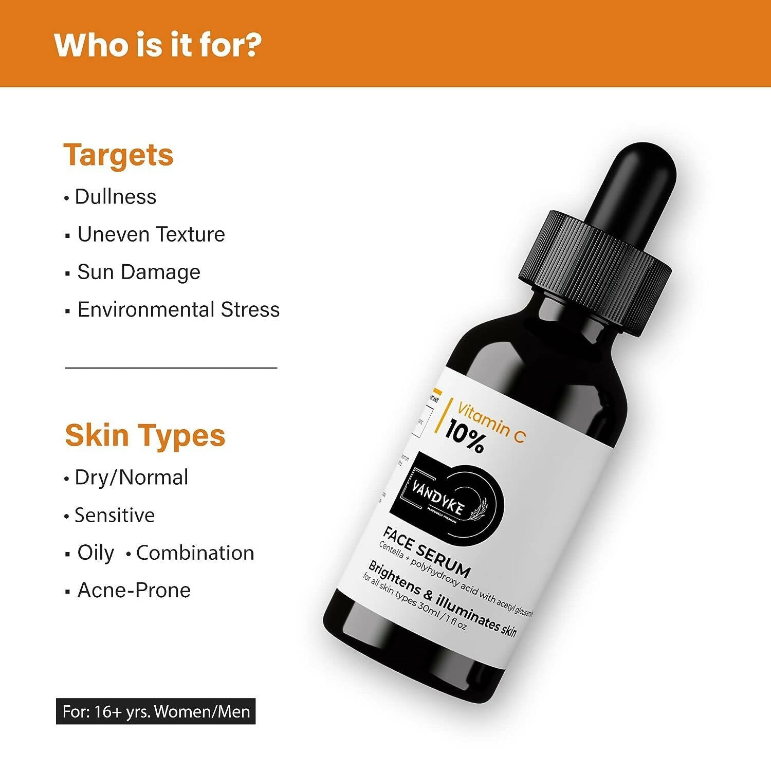 Vandyke Vitamin C 10% Face Serum - Distacart