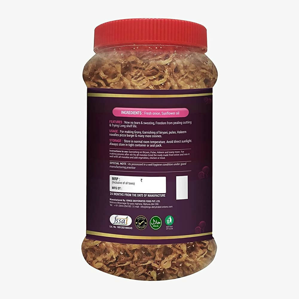 Kings Smart Birista Crispy Fried Onions with Sunflower Oil - Distacart