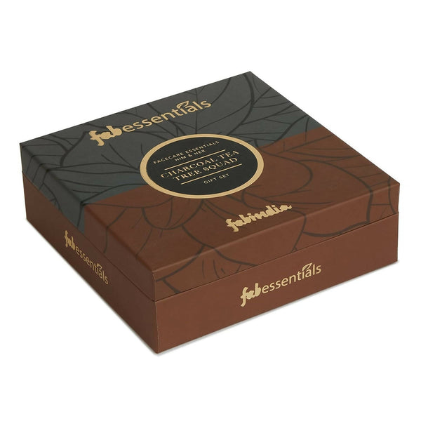 Fabessentials Charcoal Tea Tree Squad Gift Set - Facecare Essentials Him & Her - Distacart