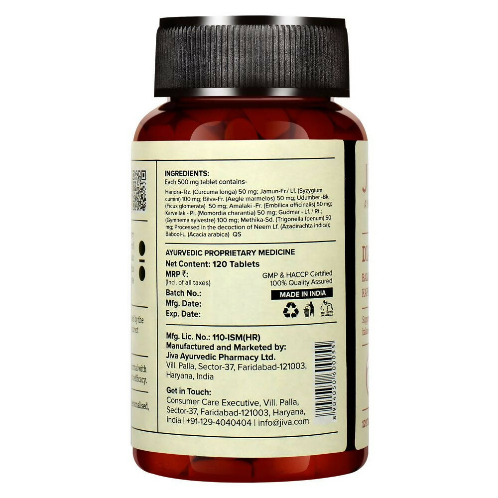 Jiva Ayurveda Karela Jamun Juice & Diatrin Tablets Combo - Distacart