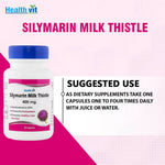 Thumbnail for Healthvit Silymarin Milk Thistle Capsules - Distacart