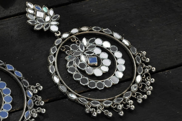 Mominos Fashion Johar Kamal Paki Design Mirror Earrings - Distacart