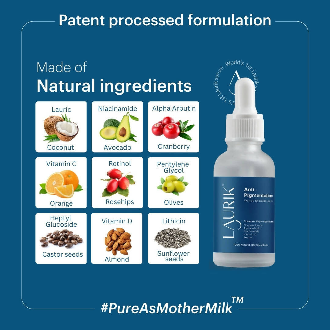 Laurik Skin Vitamins + Anti-Pigmentation Serum For Men - Distacart