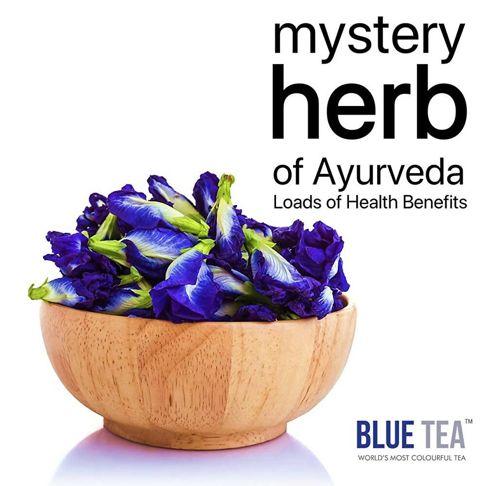 Blue Tea Butterfly Pea Ginger Herbal Tea Bags - Distacart