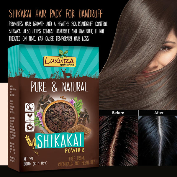 Luxura Sciences Shikakai Powder For Hair - Distacart