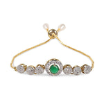 Thumbnail for Rhodium-Plated Alloy American Diamond Studded Designer Bracelets - The Pari - Distacart