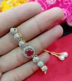 Thumbnail for Rhodium-Plated Alloy American Diamond Studded Designer Bracelets - The Pari - Distacart