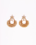 Thumbnail for Gold-Plated Alloy Pearl And Kundan Choker Necklace Set - The Pari - Distacart