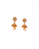 Thumbnail for Gold-Plated Alloy Pearl And Beads Mala Pendant Set - The Pari - Distacart