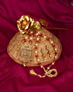 Thumbnail for Gold-Plated Alloy Pearl And Beads Mala Pendant Set - The Pari - Distacart