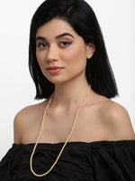 Thumbnail for Stone And Gold Plated Mask Chain - Ruby Raang - Distacart