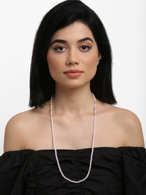 Stone And Gold Plated Mask Chain - Ruby Raang - Distacart