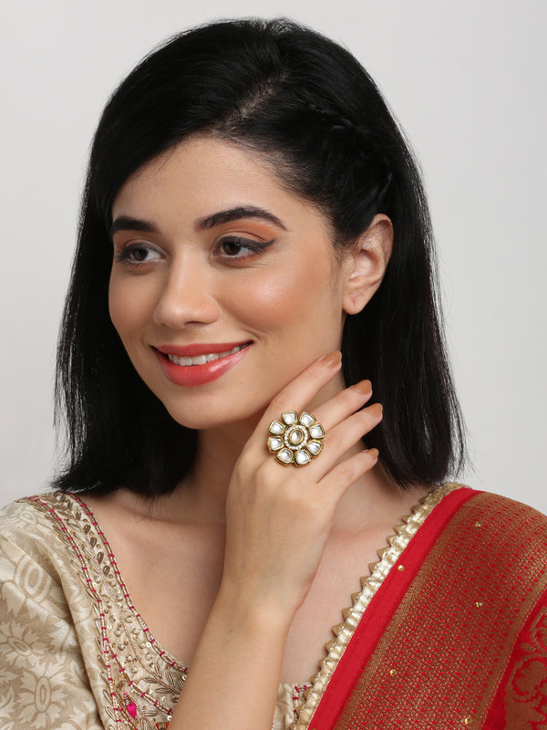 Kundan Ring - Ruby Raang - Distacart