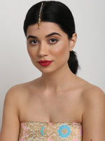 Thumbnail for Kundan Maang Tikka - Ruby Raang - Distacart