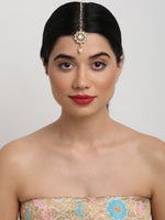 Thumbnail for Kundan Maang Tikka - Ruby Raang - Distacart