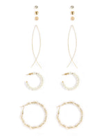 Thumbnail for Gold-Plated Alloy Set Of 6 Designer Earrings - The Pari - Distacart