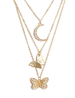 Thumbnail for Gold-Plated Alloy Dienty Look Designer Necklace - The Pari - Distacart