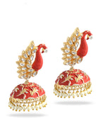 Thumbnail for Silver-Plated Alloy Oxidised Designer Two Tone Earrings - The Pari - Distacart