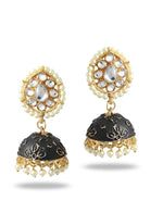 Thumbnail for Silver-Plated Alloy Oxidised Designer Earrings - The Pari - Distacart