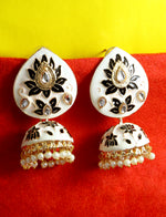 Thumbnail for Silver-Plated Alloy Diva Look Stylish Contemporary Earrings - The Pari - Distacart