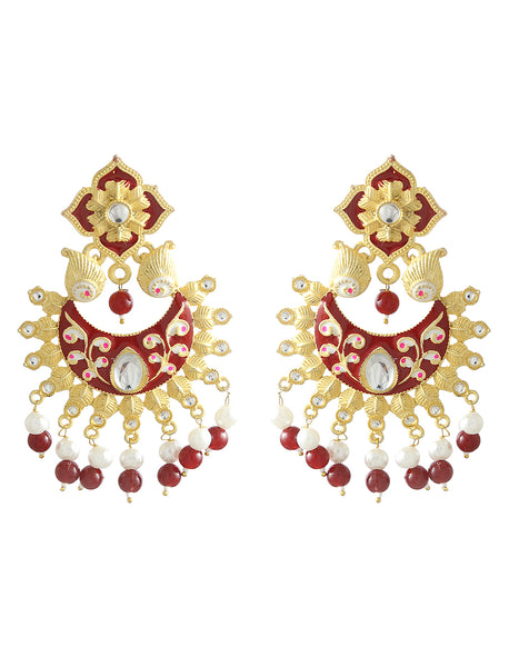 Silver-Plated Alloy Oxidised Round Earrings With Ring Combo - The Pari - Distacart