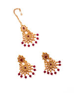 Thumbnail for Gold-Plated Alloy Crystal & Alloy Designer Choker Necklace - The Pari - Distacart