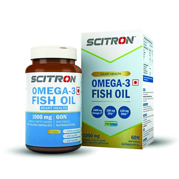 Scitron Omega-3 Fish Oil 1000mg Softgels - Distacart