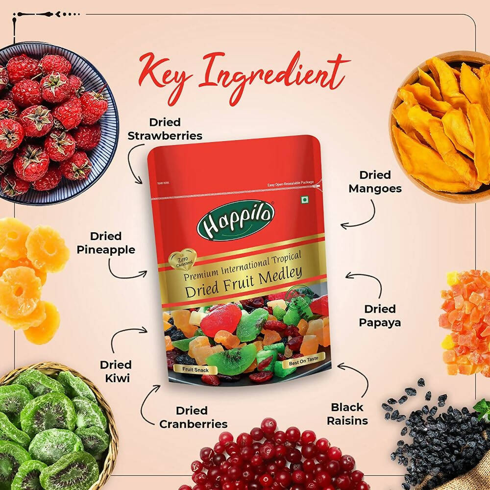 Happilo Premium International Dried Tropical Fruit Medley - Distacart