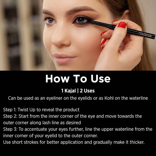 Colorbar Intensely Rich Kajal-Duo Creatively Black - Distacart