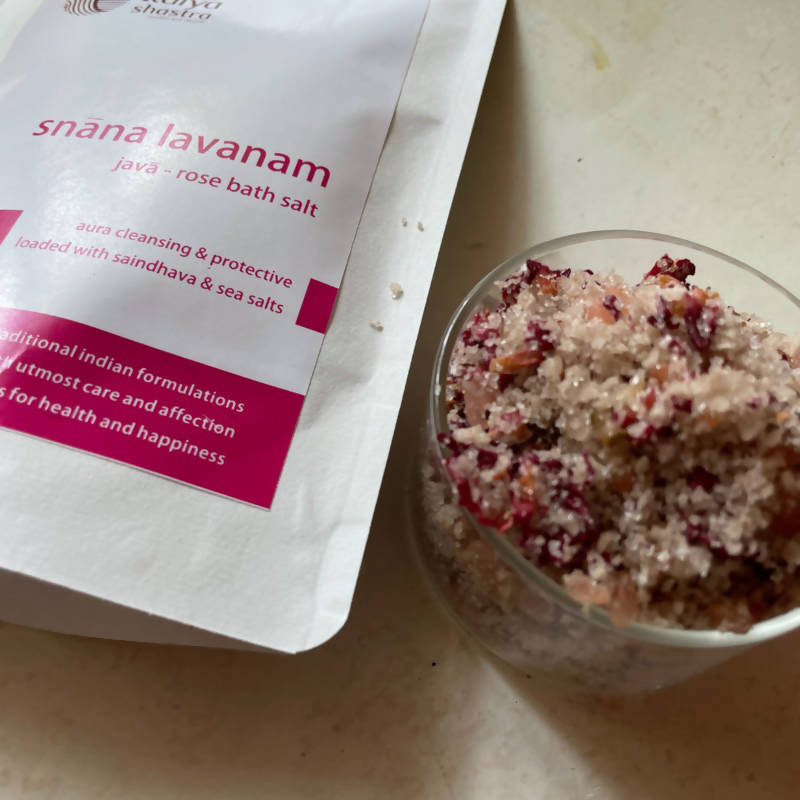 Kalya Shastra Snaana Lavanam Javaa Rose Bath Salt