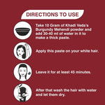 Thumbnail for Khadi Veda Burgundy Herbal Mehndi For Hair Conditioning