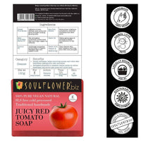 Thumbnail for Soulflower Juicy Red Tomato Handmade Soap - Distacart