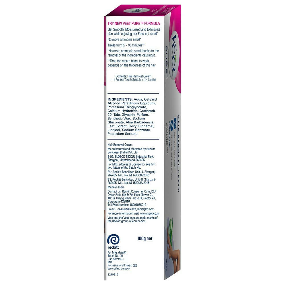 Veet Pure Hair Removal Cream for Women - Sensitive Skin - Distacart