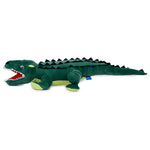 Thumbnail for Webby Soft Crocodile with Open Mouth Stuffed Animal Plush Green Toy - 72 cm - Distacart