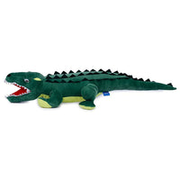 Thumbnail for Webby Soft Crocodile with Open Mouth Stuffed Animal Plush Green Toy - 72 cm - Distacart